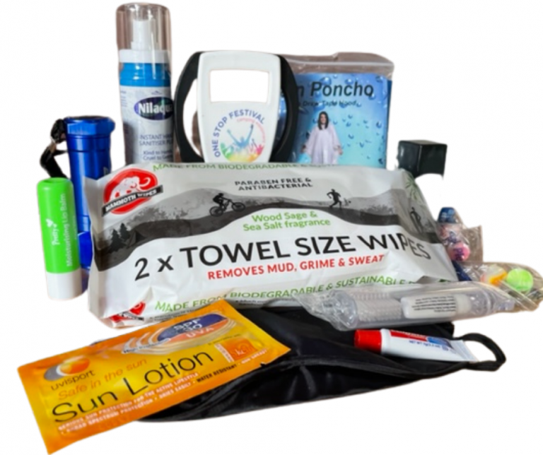 Essential Festival Survival Kit - Festival Essentials kit packs